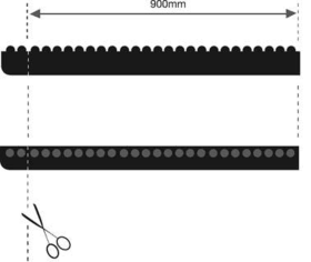 RANDLEISTE FATIGUE-STEP WEIBLICHE KANTE ECKE NITRIL 0,75X1,M GELB SS070002FN