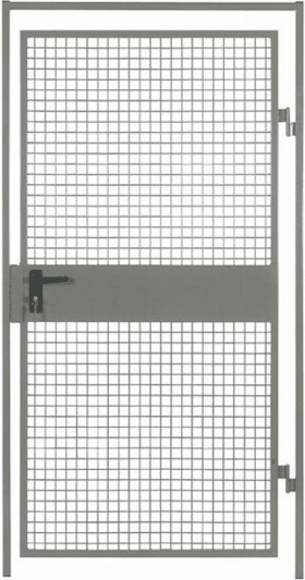 EINZELTÜR TRENNWANDSYSTEM VARIO 1000X 2200MM RAL5010 DRAHTGITTER 9230/BLAU5010