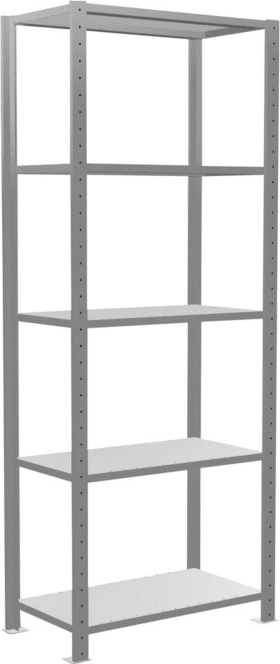 Schulte Steckregal m.Längenriegel B750xT400xH2000 mm Grundregal und Feld 5  Böden,en vzk Fachlast 150kg