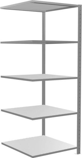 Schulte Steckregal m.Längenriegel B750xT800xH2000 mm Anbaufeld 5  Böden,en vzk Fachlast 150kg