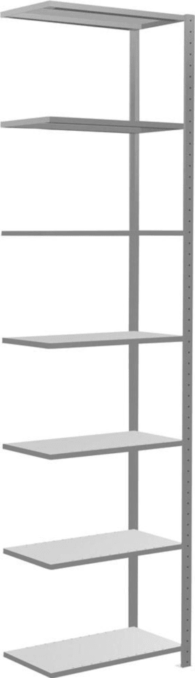 Schulte Steckregal m.Längenriegel B750xT300xH3000 mm Anbaufeld 7  Böden,en vzk Fachlast 150kg