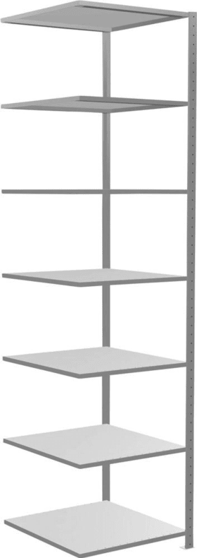 Schulte Steckregal m.Längenriegel B750xT800xH3000 mm Anbaufeld 7  Böden,en vzk Fachlast 150kg