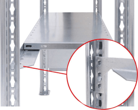Schulte Fachboden B750xT300 mm inkl. 4 Träger vzk Fachlast 150kg