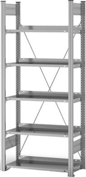 GRUNDREGAL ZERLEGT HZG 17307 EX 5 BÖDEN 1750X300X750MM VERZINKT HZG17307EX