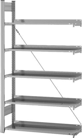 ANBAUREGAL ZERLEGT HZA 17310 EX 5 BÖDEN 1750X300X1000MM VERZINKT HZA17310EX