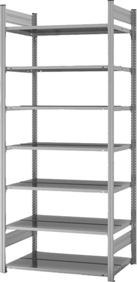 GRUNDREGAL ZERLEGT HZG 23610 DA 7 BÖDEN 2350X600X1000MM VERZINKT HZG23610DA