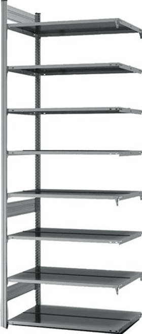 ANBAUREGAL ZERLEGT HZA 27610 DA 8 BÖDEN 2700X600X1000MM VERZINKT HZA27610DA