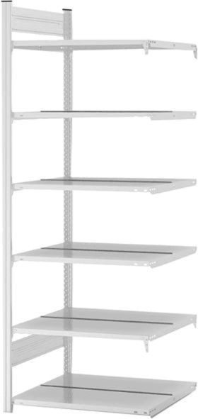 ANBAUREGAL ZERLEGT HKA 20607 DA 6 BÖDEN 2000X600X750MM LICHTGRAU HKA20607DA