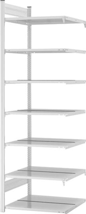 ANBAUREGAL ZERLEGT HKA 23607 DA 7 BÖDEN 2350X600X750MM LICHTGRAU HKA23607DA