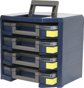 TRAGESCHRANK HANDYBOXXSER POLYPROPYLEN M 4 KOFFERN BLAU RAACO 5733439137966