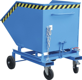 SPÄNEKASTENWAGEN SKW-ET 600L 1070X1395X 1220MM RAL5012 TK 300KG 4438-42-0000-3