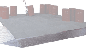 BODENELEMENT STAHL VERZ. BS 14.14/78 1350X1400X78MM P25-1204-B