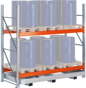 META Palettenregal Grundfeld B1970xT1100xH2700 2 Ebenen 