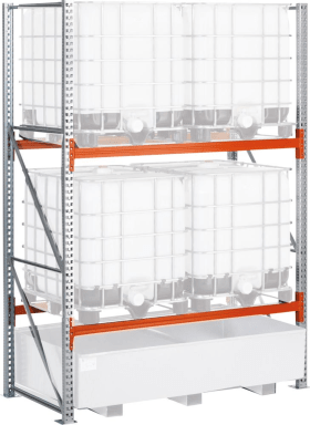 META Palettenregal Grundfeld B2870xT1100xH2700 2 Ebenen 