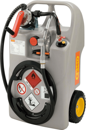 DIESELTROLLEY 60L MIT KURBELPUMPE UND ZAPFVENTIL 11100