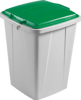 ABFALL- U. WERTSTOFFSAMMLER 90L GRAU M. GRÜNEM VEH2012032