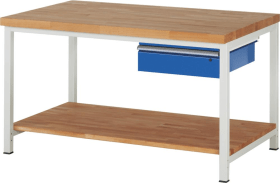 WERKBANK SERIE 8000 1500X900X840MM M.1 SBL. 150 U. ABLAGE 03-8001A7-159B4S.11