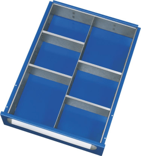 EINTEILUNGSSET FÜR FH 90MM 1 TRENNWAND 4 TRENNBLECHE E-ET-1-4-60-90