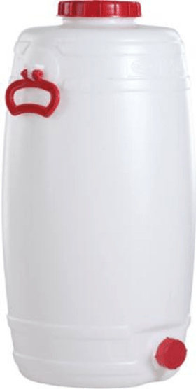 FASS RUND STEHEND 125L 843MMX486MM WEISS 825055