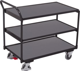 TISCHWAGEN M. 3 LADEFLÄCHEN RAL 7016 SW-500.600/AG