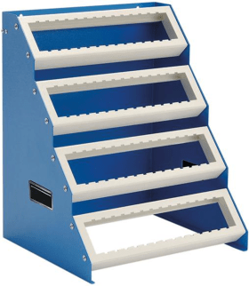 CNC-TISCHGESTELL 425X375X525MM STAHL- BLECH BREITE 425MM 4 ETAGEN 02.2420A