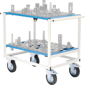CNC-TRANSPORTWAGEN B950XT665XH950MM RAL 7035/5012 MAX. AUFNAHME 90STK. 02.092.01