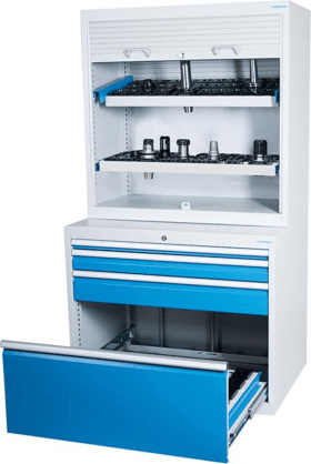 CNC-SCHUBLADENSCHRANK T736 1000X500X1950 M. AUFSATZSCHRANK 4 SBL. 002.22098.RVK