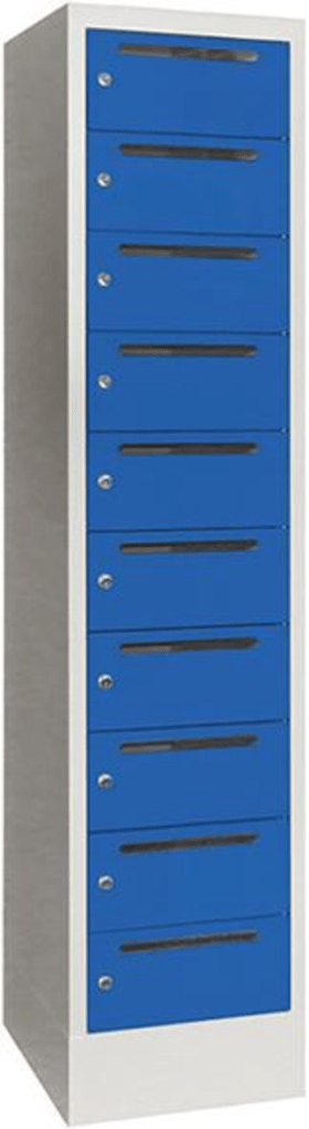 Pavoy Verteilerschank, 10 Fächer, 400 mm Abteil, RAL 7035/5012