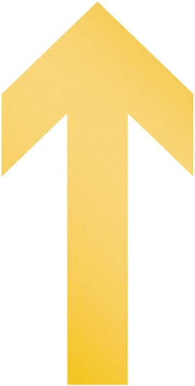 BODENMARKIERUNG PFEIL ABLÖSBAR 10 STÜCK 100X0,7X200MM 104804