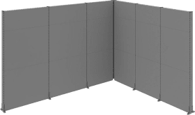 AKUSTIKECKE WINKELKOMBINATION 3630X3130X 2500MM RAL 7037 PA700050-2317