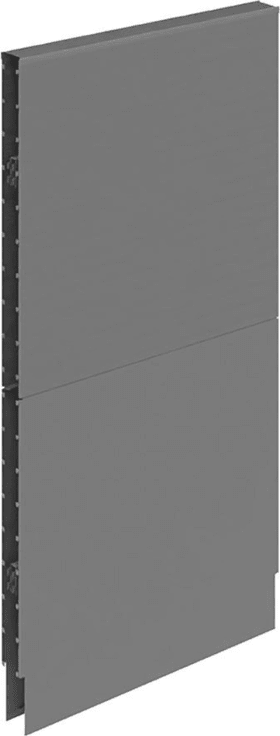 AKUSTIKWANDELEMENT 1000X2000MM RAL 7037 GESCHLOSSEN PA720200-2317