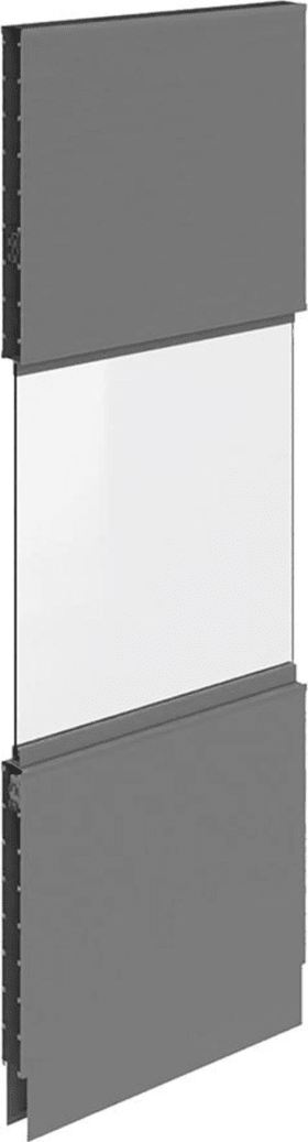 AKUSTIKGLASWANDELEMENT 1000X2960MM RAL 7037 MIT FENSTER PA720820-2317