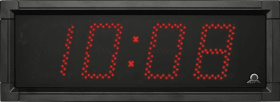 AUSSEN-LED-FUNKUHR DIGITAL ROTE LEUCHT- STARKE EINZEL-LEDS 0303 1900 SET