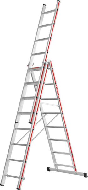 MEHRZWECKLEITER 3-TEILIG 3X14 SPROSSEN 9,71M 404742