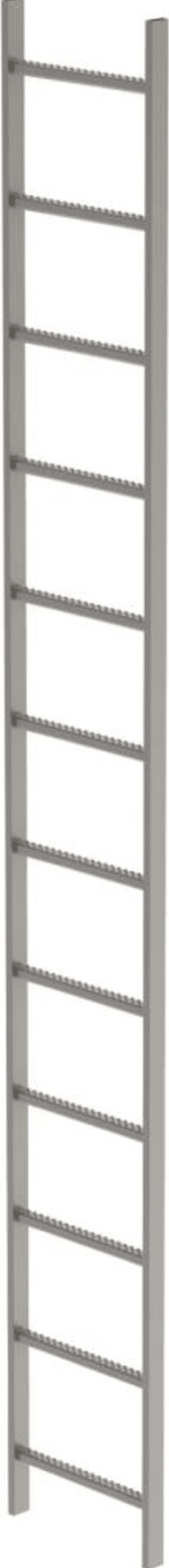 SCHACHTLEITER 12 SPROSSEN L 3,36M B440MM LW 300MM EDELSTAHL V4A 63012