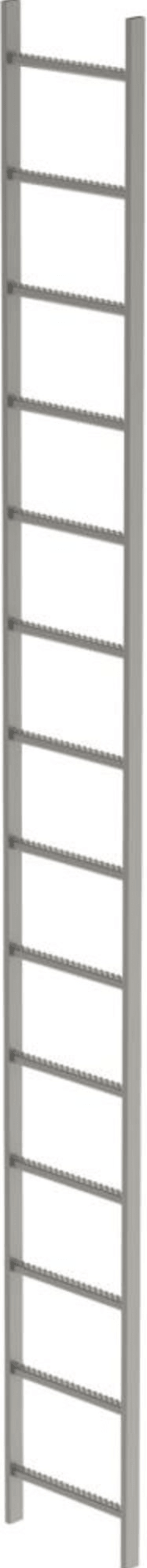 SCHACHTLEITER 14 SPROSSEN L 3,92M B440MM LW 300MM EDELSTAHL V4A 63014