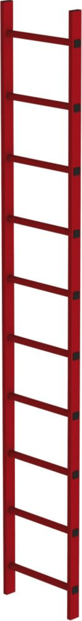 SCHACHTLEITER 10 SPROSSEN L 2,80M B450MM LW 300MM GFK 64110