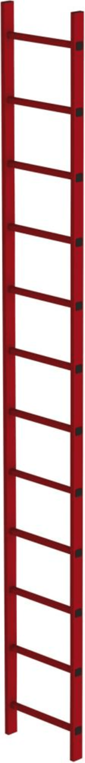 SCHACHTLEITER 12 SPROSSEN L 3,36M B450MM LW 300MM GFK 64112