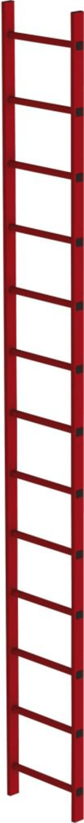 SCHACHTLEITER 13 SPROSSEN L 3,64M B450MM LW 300MM GFK 64113