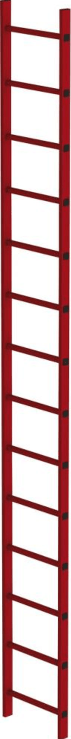 SCHACHTLEITER 14 SPROSSEN L 3,92M B450MM LW 300MM GFK 64114