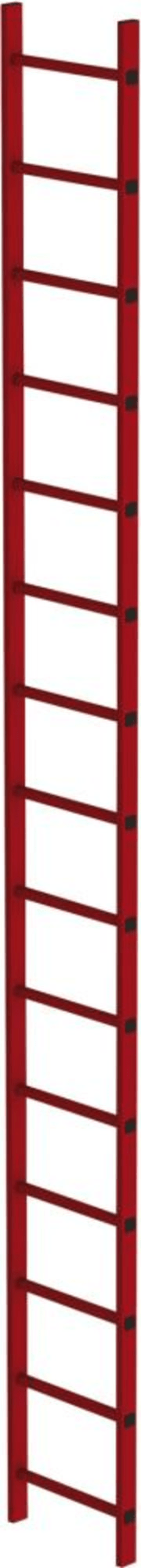 SCHACHTLEITER 15 SPROSSEN L 4,20M B450MM LW 300MM GFK 64115