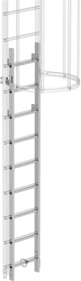 ALU-EINSTIEGSLEITER L 3,14 M, NL 2,34 M 61445