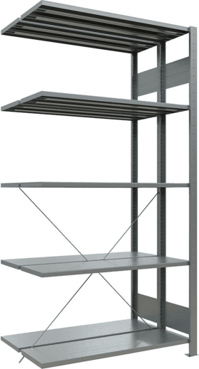 Schulte Anbauregal Steck-Doppel MULTIplus 2x5 Bd. 2000x1000x(2x600)  