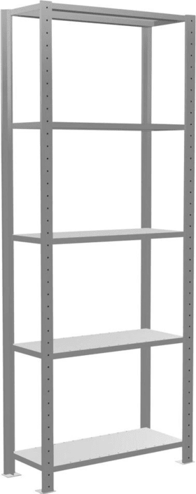 Schulte Steckregal m.Längenriegel B1000xT300xH2000 mm Grundregal und Feld 5  Böden,en vzk Fachlast 150kg