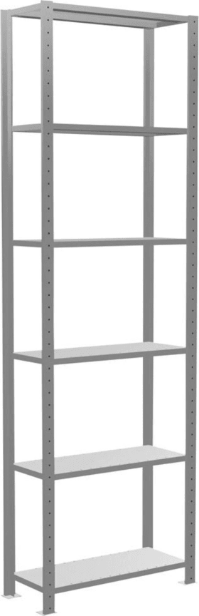 Schulte Steckregal m.Längenriegel B1000xT300xH2500 mm Grundregal und Feld 6  Böden,en vzk Fachlast 150kg