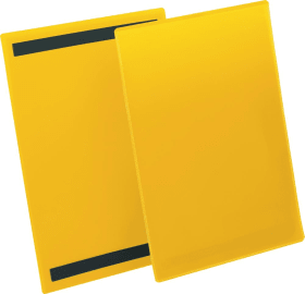 ETIKETTENTASCHE B210XH297MM A4 HOCH GELB MAGNETISCHVE 50 STÜCK 174404