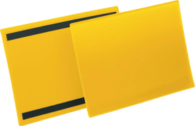 ETIKETTENTASCHE B297XH210 MM A4 QUER GELB MAGNETISCHVE 50 STÜCK 174504