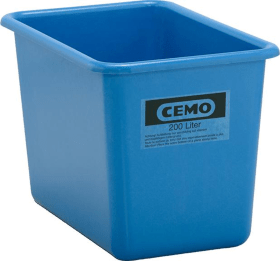 RECHTECKBEHÄLTER 200 LITER BLAU HOCH 7569