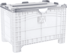 DECKEL F. GROSSBEHÄLTER PE GRAU M. SCHARNIEREN 3014