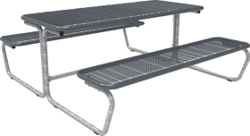 BANK-TISCH-KOMBINATION PALMA DRAHTGITTER N.BREITE 1770MM DB703 54204-32